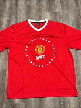 Manchester United FC VINTAGE MSL Soccer Jersey Sz XL